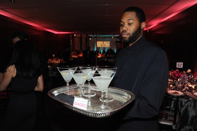 Waiters served two specialty cocktails made with Ciroc Vodka and either pineapple juice or lemonade, as guests arrived at Rooftop Terrace after the performance.