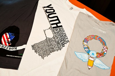 The Winter Warm-Up incorporated Youth Design interns' work into T-shirts guests could buy for $30, with proceeds benefiting the nonprofit.