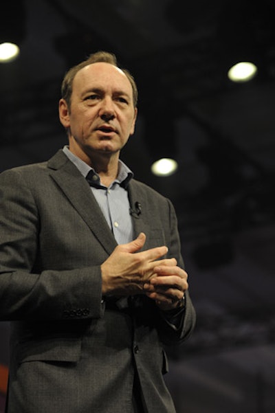 Actor Kevin Spacey, an executive producer of The Social Network, discussed how collaboration has been key to his success in Hollywood.