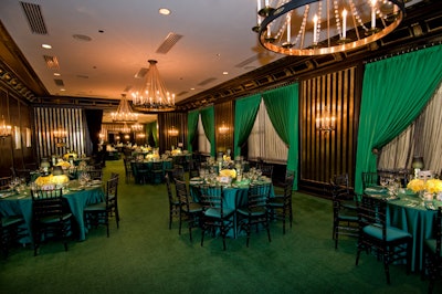 Other sponsor tables filled the upper-level Graham Room.