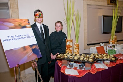 During the cocktail reception, guests sampled items from 14 area restaurants.