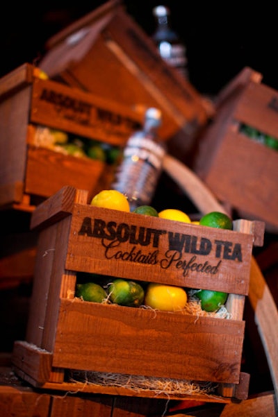 Absolut Vodka was a liquor sponsor at ESPN the Magazine's Wild West-themed 'Next' event at a Fort Worth ranch. The company showcased its product amid country-style props that complemented the decor.