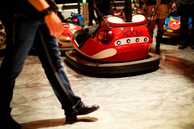 Motorola Xoom was the presenting sponsor for Maxim's state-fair themed party on Saturday night. The Motorola product's logos decorated bumper cars at the event at Centennial Hall at Fair Park.