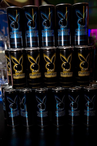 At its 2,500-guest party—at an Aloft property rebranded as the Bud Light Hotel for the weekend—Playboy served branded energy drinks.
