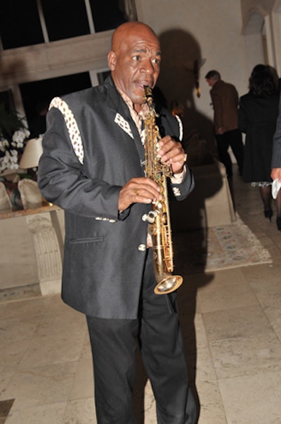 Jazz saxophonist Leo Casino was part of the live entertainment.