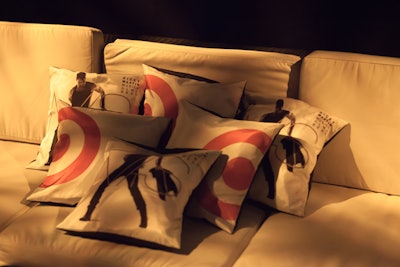 The event also included elements branded with the cover image of Musica + Alma + Sexo, including throw pillows.