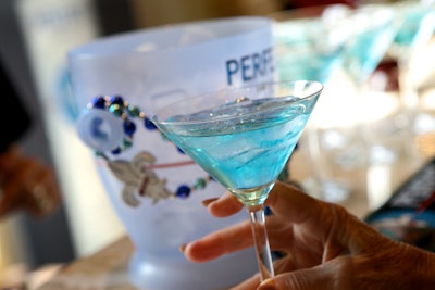 Legacy Imports created a specialty cocktail dubbed the Hab-a-tini, made with Perfect 1864 vodka and blue raspberry liqueur.