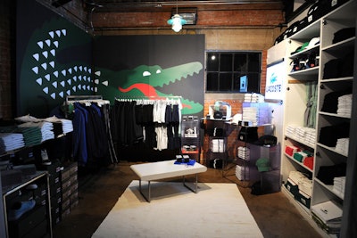 Lacoste hosted a gifting suite at GQ's 'Coolest Athletes of All Time' event at Dallas's Hickory Street Annex on Friday. Cadillac, another sponsor, offered on-site gifting as well.