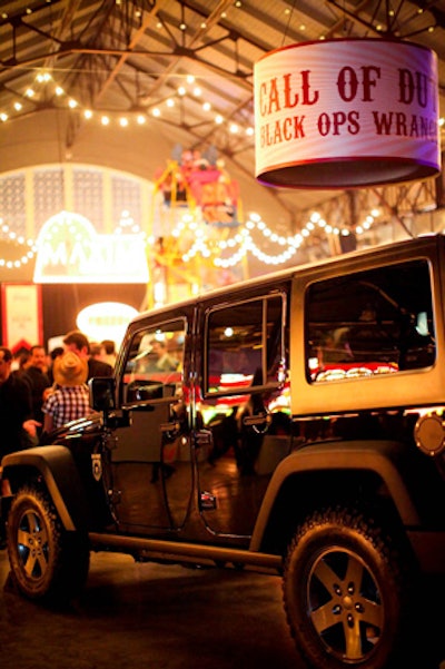 Held at Centennial Hall at Fair Park, Maxim's event took on a state-fair theme. Sponsor Jeep had an on-site vehicle, and also provided 10 2011 Grand Jeep Cherokees to transport celebrities and other V.I.P.s to the event.