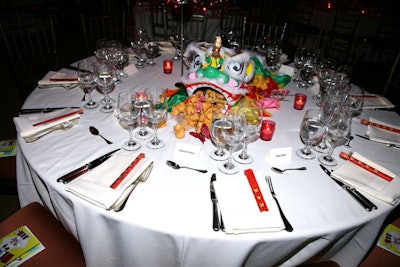 Centerpieces at the event were done by Alba Clemente and took on the Chinese New Year theme and Capitale location.