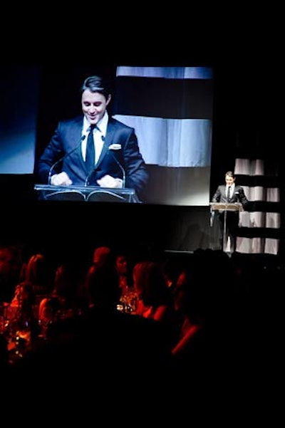 Ben Mulroney was host of the evening, and presented a 3-D interview with the centre's executive director.