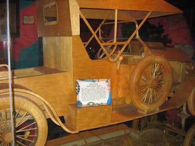 A recreation of a 1907 Rolls Royce Silver Ghost is made from more than one million matchsticks.