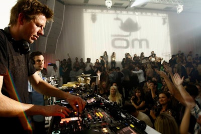 San Francisco-based independent label Om Records hosted an event on Saturday at Supperclub Los Angeles, celebrating electronic music with DJ sets from Groove Armada, Dirty Vegas, and KCRW's Jason Bentley. The crowd was energetic, and the dance floor remained packed into the night. MSO handled the PR.