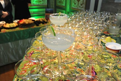 The Mexican Embassy sponsored a margarita bar with hand-shaken cocktails served all night.