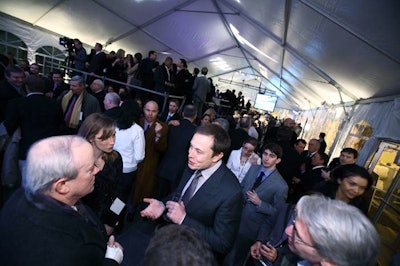 More than 500 senators, members of Congress, Tesla owners, and potential clients attended the party.