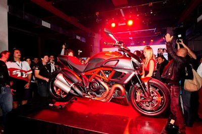 The Diavel made its Miami debut at the event.