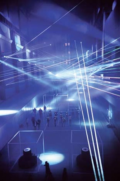 At the Tron: Legacy premiere after-party in London, AD Events transformed the Tate Modern into the movie’s blue-hued digital world.