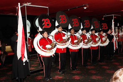 The Bergenfield High School of New Jersey's marching band performed, and why not?
