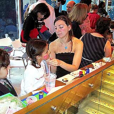 Face painters interacted with the children, and origami artists from Origami USA showed kids their craft.