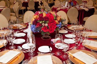 W. Andrew Holitik designed the centerpieces.