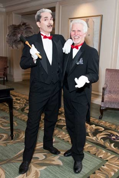 Costumed maître d' characters greeted guests in thick French accents.