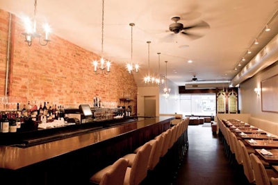 Leopold's dining room seats 98.