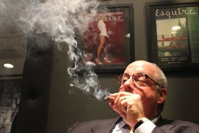 In addition to the pop-up, the partnership between Esquire and Nat Sherman has produced a limited-edition cigar, which attendees of the opening party were free to smoke in the store.