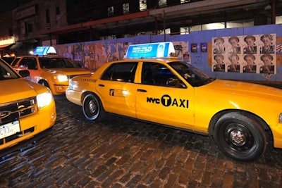 The event producers strategically positioned branded taxis in the meatpacking district for the stunt, using them to house the dancers before the performance.