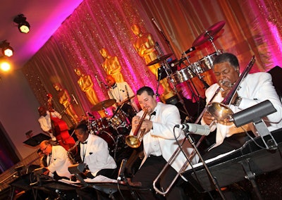 The Governors Ball took its inspiration from the musical traditions of vintage nightclubs. Three musical acts performed on two stages. Entertainment included performances by High Society Strings, Lavay Smith and Her Red Hot Swing Band, and Tito Puente Jr. and His Orchestra.
