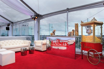 OK!'s party with BritWeek, produced by Precision Event Group, celebrated the British nominees at this year’s Oscars. Precision designed a film-screening suite for sponsor Raisinets, and Svedka served its cocktails.