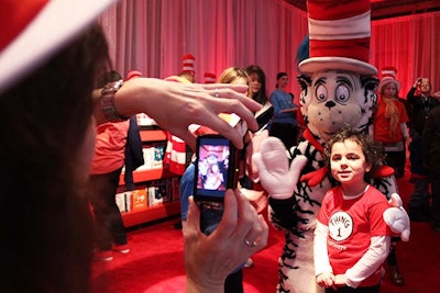 A handful of actors dressed as Dr. Seuss characters were on hand to entertain kids and pose for photos.