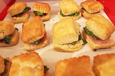 Borrowing ideas from Dr. Seuss' collection of whimsical stories, Creative Edge served a menu of bites that included green eggs and ham sandwich.