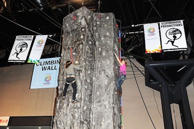 Ecuador Tourism, one of the show's new sponsors, provided a 24-foot climbing wall.