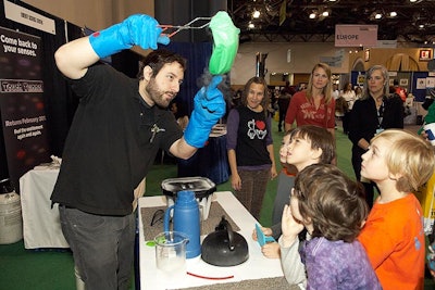 The Liberty Science Center was one of the booths in the family pavilion and supplied kid-friendly educational demos throughout the weekend.