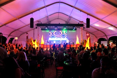 Guests at the Amstel Light Burger Bash listened to live music as they consumed the 60,000 burger portions prepared by 26 chefs and 378 Florida International University student volunteers.