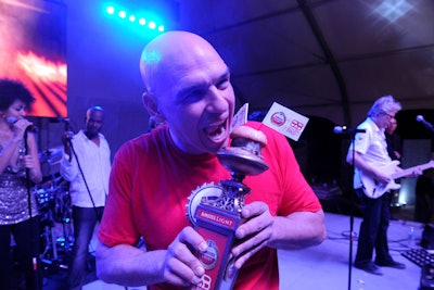 Chef Michael Symon won Burger Bash's top honor, the People's Choice Award, with his 'Yo! Burger.' Symon also won the Best Dressed Burger Award. His prize? A crystal Tiffany & Company Heinz ketchup bottle and a $1,000 check from event condiment sponsor Heinz to his charity of choice.