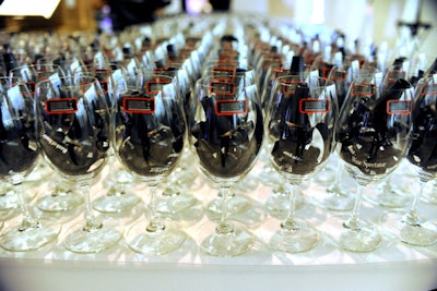 Sponsor Riedel supplied wine glasses for the attendees of Wine Spectator's Best of the Best event on Friday night.