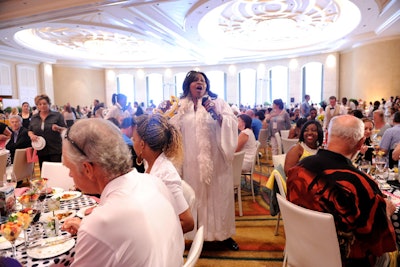 Gospel singer Maryel Epps performed at 'Paula’s Down Home Cookin’ Sunday Gospel Brunch' hosted by Paula Deen and presented by Smithfield at the Loews Miami Beach Hotel.