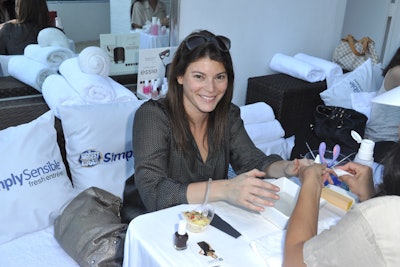 Gail Simmons of Top Chef was among those who stopped by the Simply Sensible Beauty Escape at the Sagamore.