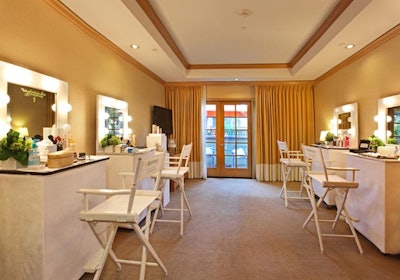 Aveeno, part of Elle magazine's Green Room, also extended its branding to an additional site, the nearby Fairmont Miramar Hotel & Bungalow's Exhale Spa.