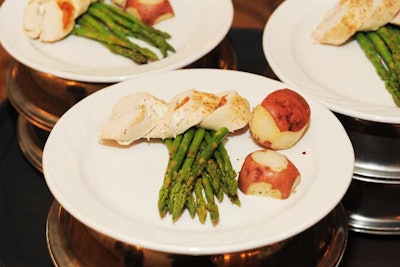 The luncheon's main course was chicken caprese that replaced salt with Mrs. Dash, a sponsor.