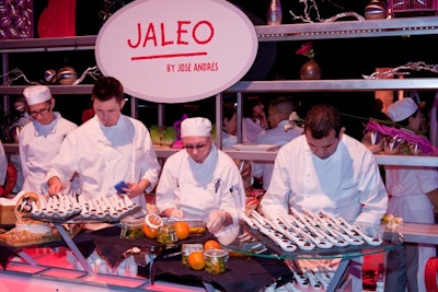 José Andrés was one of four celebrity chefs who created the evening's four-course dinner.
