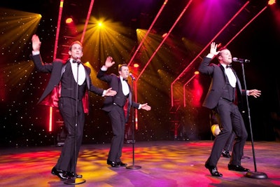 Australian Motown group Human Nature provided entertainment during the event.