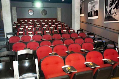 The screening room debuted on Oscar night in February.