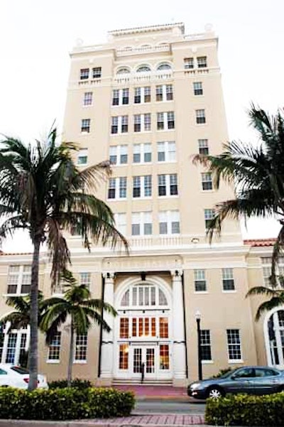 Miami Beach Cinematheque is inside Miami Beach City's former city hall, on Washington Avenue.