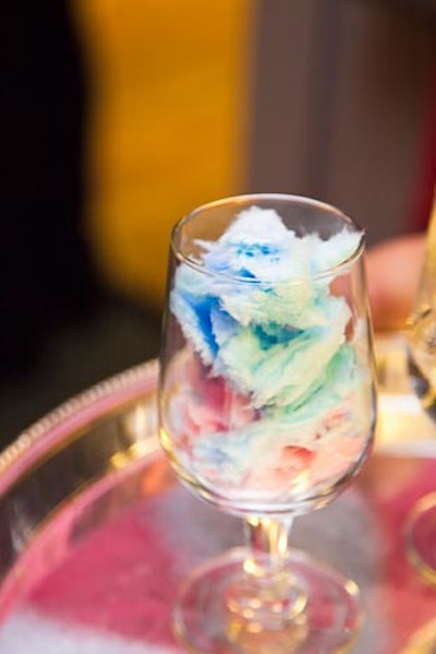Occasions passed cotton candy servings.