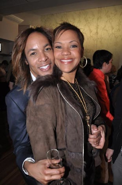 Celebrity stylist Paul Wharton embraced gay marriage non-supporter and D.C. housewife Stacie Scott Turner.
