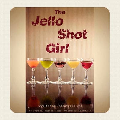 The Jello Shot Girl offers a menu of inventive flavors.
