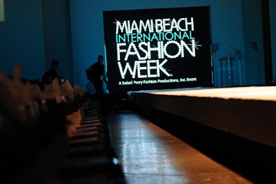 Sunday night's showcase was the final event in the four-day Miami Beach International Fashion Week.