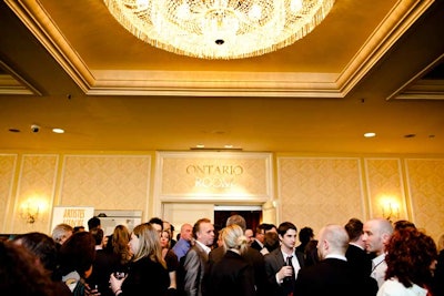 Guests mingled in the foyer before entering the Canadian Room for the award ceremony.